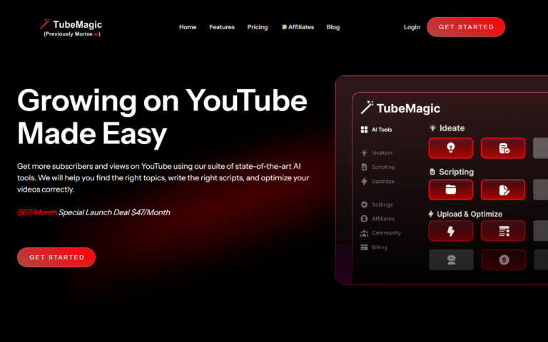 Tubemagic Review | Pricing, Features & Alternatives