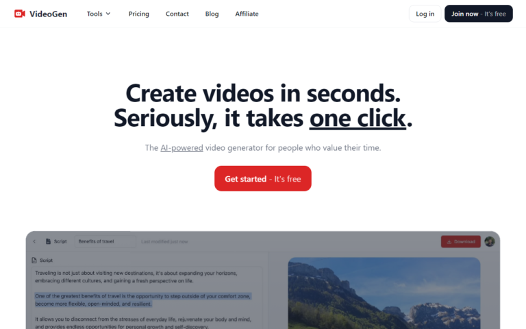 Videogen Review | Pricing, Features & Alternatives